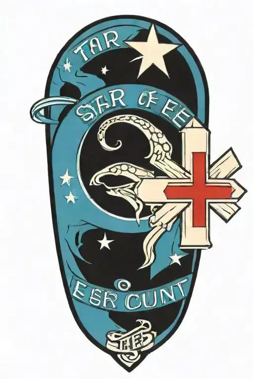 Star of Life with the slogan make every second count me tattoo design idea