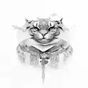 mysterious tattoo design idea