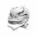 mysterious tattoo design idea