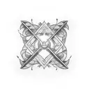 mysterious symbol tattoo design idea