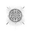 mysterious symbol tattoo design idea