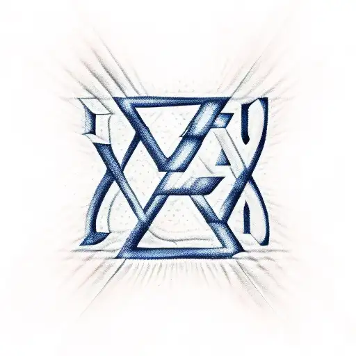 star of david, letter c and letter o tattoo design idea