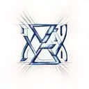 star of david, letter c and letter o tattoo design idea