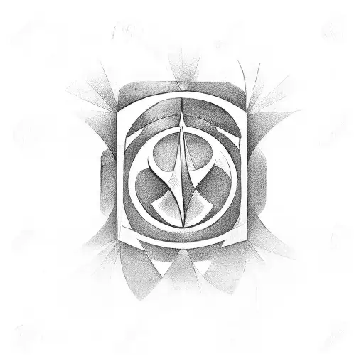 a symbol tatto for a magician combining all the card suites tattoo design idea