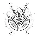 a symbol for a magician , tattoo design idea