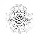 a symbol for a magician , tattoo design idea
