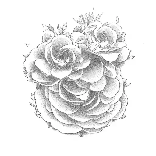 athena goddess Virgo Japanese September flowrrs tattoo design idea