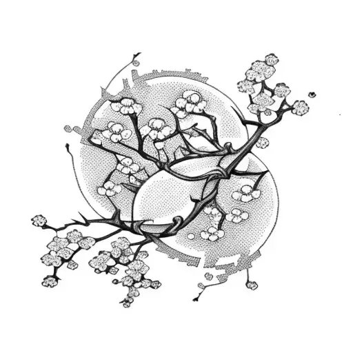 Cherry Blossom tattoo design idea