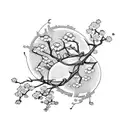 Cherry Blossom tattoo design idea