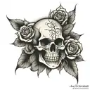 skull and rose sleeve tattoo tattoo design idea
