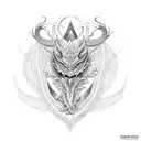 Dragon tattoo design idea