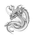 Dragon tattoo design idea