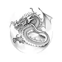 Dragon tattoo design idea
