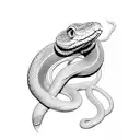 Snake tattoo design idea