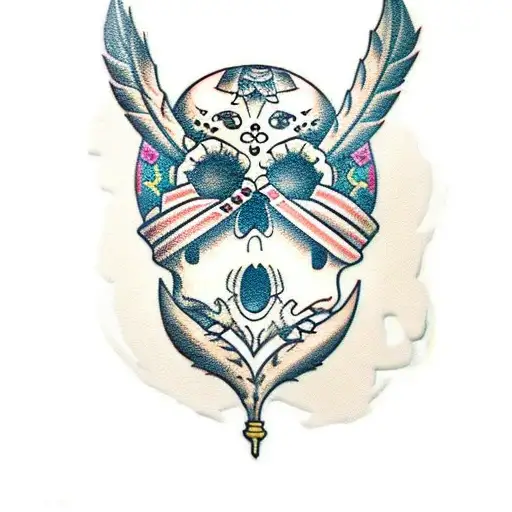 mexican skull tattoo design idea