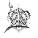 Deathly Hallows with always tattoo design idea