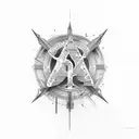 "Remember" word with the design that past is disappeared and future is coming tattoo design idea