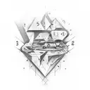 "Remember" word with the design that past is disappeared and future is coming tattoo design idea