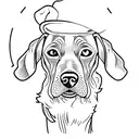 hungarian vizsla hunting tattoo design idea