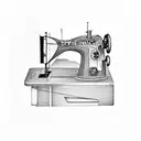 sewing machine tattoo design idea