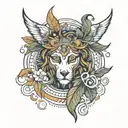 A student in Rome tattoo design idea