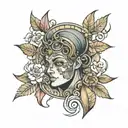 A student in Rome tattoo design idea