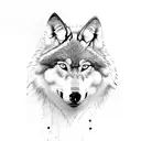 Wolf tattoo design idea