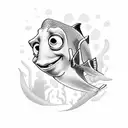 dory keep swimming tattoo design idea