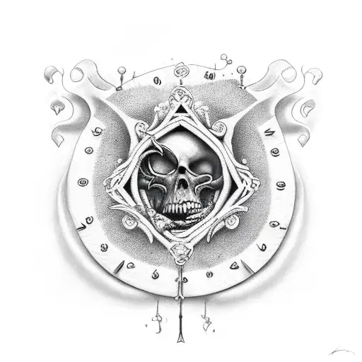 memento mori memento vivere tattoo design idea