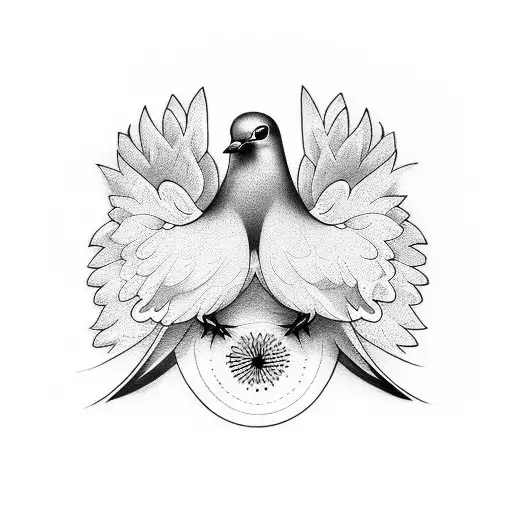 3 doves tattoo design idea