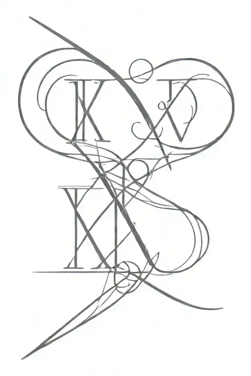 23 June 24 in roman numerals tattoo design idea