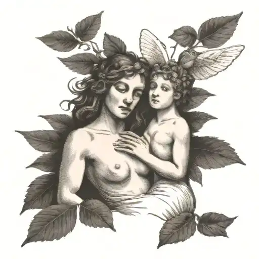 Biblical Eve tattoo design idea