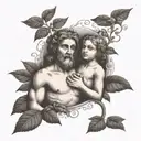 Biblical Eve tattoo design idea