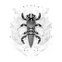 Scorpion avec un sabre tattoo design idea
