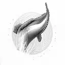 humpback whale irish celtic tattoo design idea
