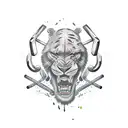 strength  tattoo design idea