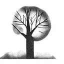 birch tree tattoo design idea