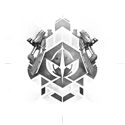 destiny game titan logo tattoo design idea