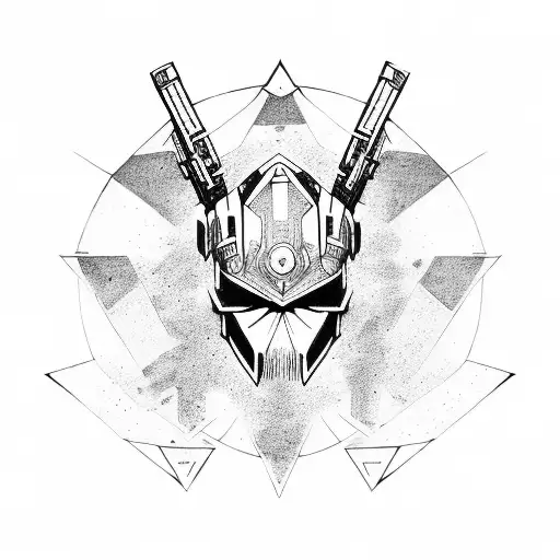 destiny game titan logo tattoo design idea