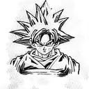goku black from dragon ball super tattoo design idea