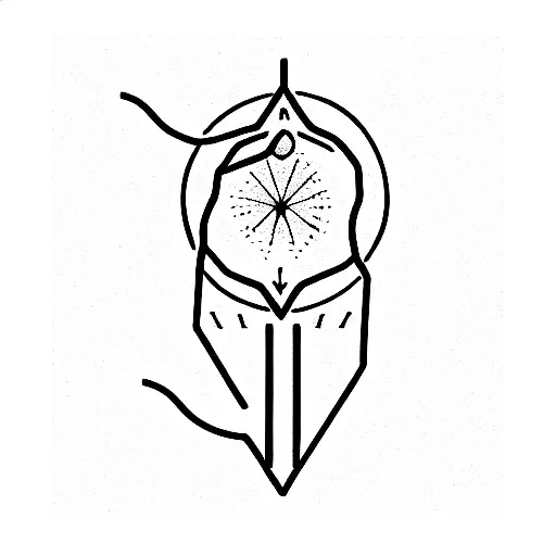 flashlight tattoo design idea