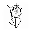 flashlight tattoo design idea