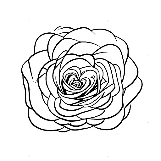 Rose time the letter H "blessed" tattoo design idea