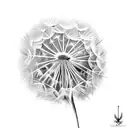 Dandelion tattoo design idea