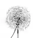 Dandelion tattoo design idea