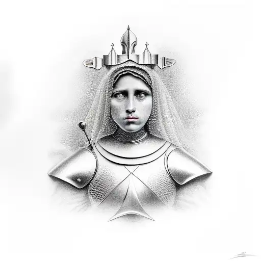 Joan of Arc tattoo design idea