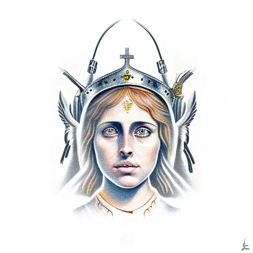 Joan of Arc tattoo design idea