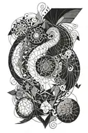 pancreatic cancer, spleen, gall bladder horror tattoo design idea