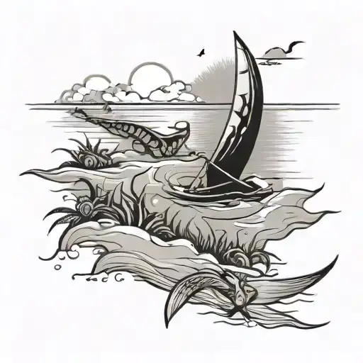 onwards and upwards, beach, heal, live tattoo design idea