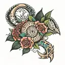 onwards and upwards, beach, heal, live life tattoo design idea